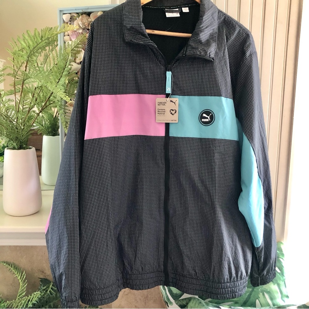 NWT! Puma Windbreaker Jacket Men Women XXL